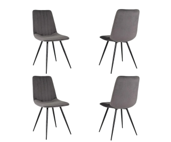 Кресло Бюрократ CH-K6_4 комплект 4шт Holland 18 металл черный на ножках (CH-K6_1/HL18_4)