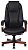 Кресло Бюрократ T-9923 WALNUT (кожа, мех. качания, крест. металл/дерево, до 200 кг) Черный