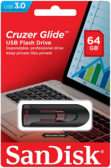Флешка .64Gb SanDisk Cruzer Glide USB 3.0