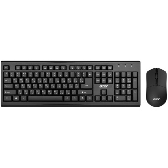 Комплект беспроводной (клавиатура+мышь) Acer OKR120 Wireless Black
