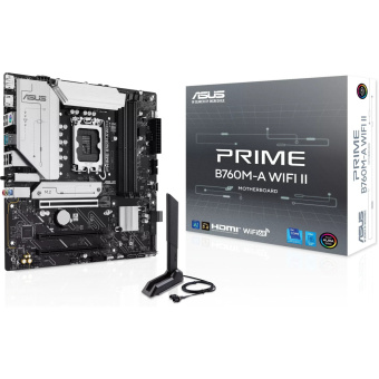Материнская плата Socket-1700 ASUS PRIME B760M-A WIFI (B760) 4*DDR5 HDMI DP mATX