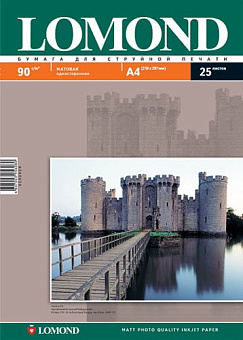 Бумага Lomond [A4] матовая,  90гр/м2, 25л