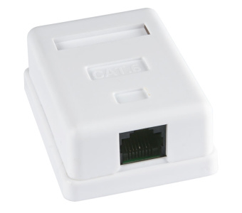 Розетка 1 port RJ-45 UTP 8P8C кат.5е