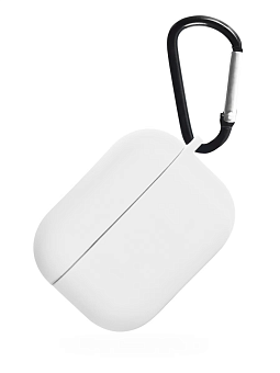Чехол для наушников Apple Airpods 3 - iNeez силиконовый с карабином белый