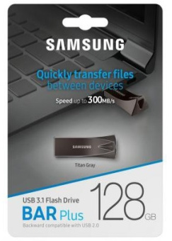 Флешка 128Gb Samsung BAR Plus  USB3.1