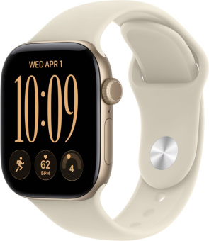 Смарт-часы Apple Watch Series 12 46mm Aluminum Sport Band Light Gold (золото)