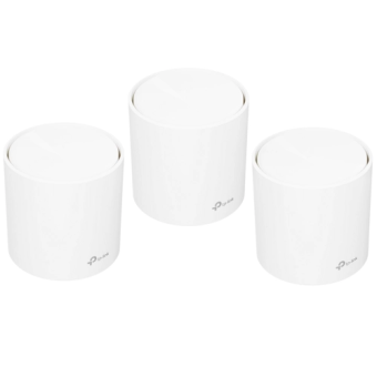 MESH-система ТP-Link Deco X60 AX3000, 5 ГГц, 1000 Мбит/с, 3 шт, белый
