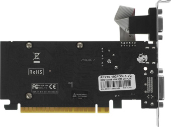 Видеокарта .1Gb AFOX AF210-1024D3L5 (GF210) GDDR3 64bit DVI HDMI VGA