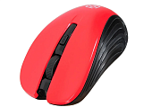 Мышь беспроводная Оклик 545MW черный/красный