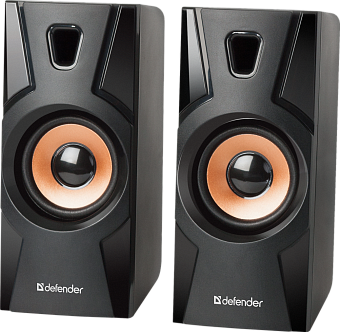 Акустическая система Defender Aurora S8 (2x4W, проводной пульт ДУ, питание от USB) black