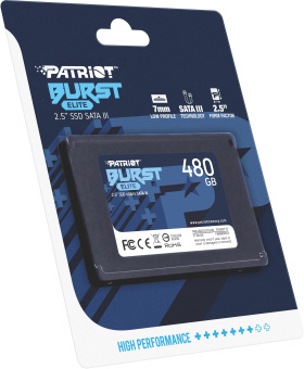 Накопитель SSD SATA .480Gb Patriot Burst Elite (SATA3, 450/320 Мбайт/сек)