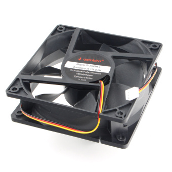 Вентилятор для корпуса 120mm Gembird D12038SM-3 (3-pin, 120x120x38mm, втулка, провод 40 см)