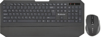 Комплект беспроводной (клавиатура+мышь) Defender Berkeley C-925 USB Wireless черный