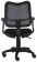 Кресло Бюрократ CH-797AXSN (сетка/ткань, пруж.-винт. мех. качания, крест. пластик, до 120 кг) Черный