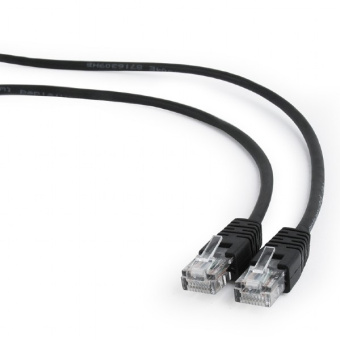 Кабель патч-корд .Patch cord кат.5e  2.0м, Cablexpert, многожильный, черный