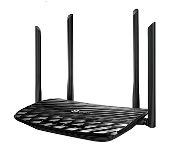 Wi-Fi роутер TP-Link Archer C6 AC1300, 5 ГГц, 1000 Мбит/с, черный