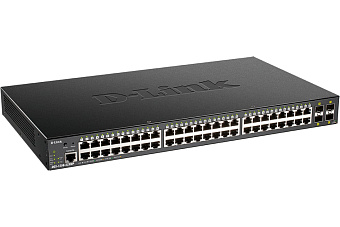 Коммутатор 48 port D-Link DGS-1250-52XMP/A1A 1000 Мбит/сек 48*PoE 4*SFP