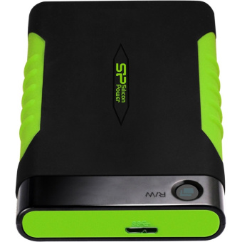 Внешний жесткий диск 1Tb Silicon Power Armor A15 2.5" USB3.0 черный/зеленый