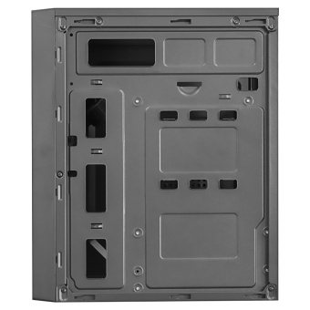 Корпус Ginzzu B200, 2xUSB2.0, 1xUSB 3.0, без вентиляторов, без БП, mATX, чёрный