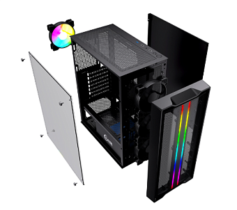 Корпус Powercase Mistral Evo ARGB ATX чёрный
