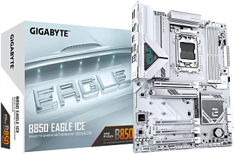 Материнская плата Socket AM5 Gigabyte B850 EAGLE ICE (B850) 4*DDR5 HDMI DP ATX