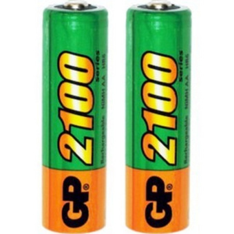 Аккумулятор AA, 1.2V, 2100mAh, 2шт, GP 210AAHC в клемшеле