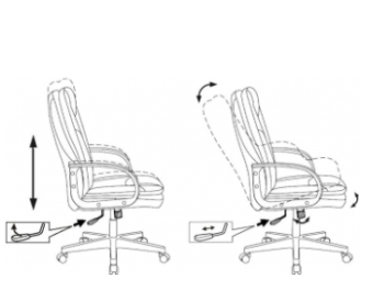 Кресло Бюрократ CH-868LT (ткань) Серый графит