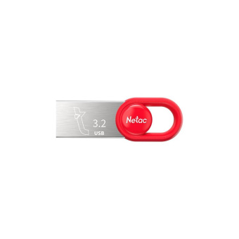 Флешка .64Gb Netac UM2 USB3.2 миниатюрная пластиковая, красный