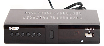 Тюнер TV Сигнал Эфир HD-225 DVB-T2, черный