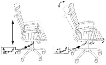 Кресло Бюрократ CH-883 (эко.кожа, крест. металл хром, до 120 кг) Слоновая кость