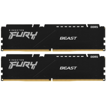 Модуль памяти DDR5 32Gb 6000MHz Kingston FURY Beast Black EXPO CL36 (Kit of 2)