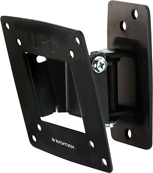 Крепление для телевизора Kromax OPTIMA-102 (настенное, наклонно-поворотное,  10-28", max 25кг) Black