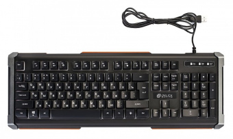 Клавиатура проводная Oklick 717G LED DEATH GAMER Rainbow Led черный