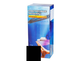 Пружина пластиковая Office Kit 32мм, черная, 50шт