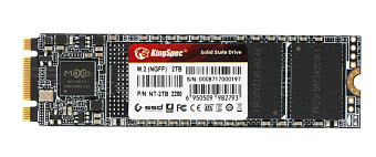 Накопитель SSD M.2 2Tb KingSpec NT (SATA, 570/540 Мбайт/сек)