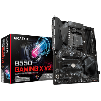 Материнская плата Socket AM4 Gigabyte B550 GAMING X V2 (B550) 4*DDR4 2*PCI-Ex16 3*PCI-Ex1 4*SATA 2*M