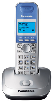 Радиотелефон Panasonic DECT KX-TG 2511 RUS (АОН, спикерфон, полифония, серебристый)