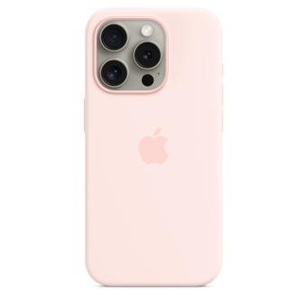 Чехол для смартфона Apple iPhone 15 Pro 6.1" - Silicone Case with Magsafe, светло-розовый