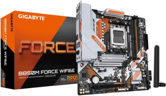 Материнская плата Socket AM5 Gigabyte B850M FORCE WIFI6E (B850) 2*DDR5 HDMI DP mATX