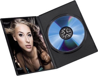 Коробка для DVD HAMA из черного пластика, 7мм