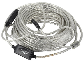 Кабель USB2.0 Am < - > Af удлинительный 15.0м, Aopen (активный)