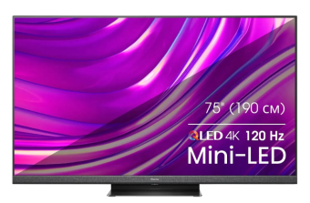 Телевизор 75" Hisense 75U8HQ QLED 4K Ultra HD черный