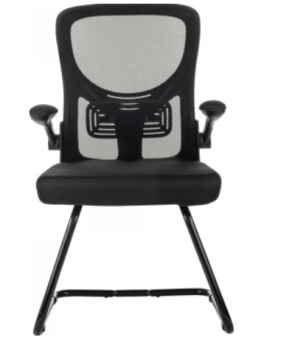 Кресло Бюрократ MC-109 черный TW-01 TW-11 сетка/ткань полозья металл черный