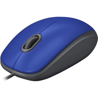 Мышь проводная Logitech M110 Silent USB Blue