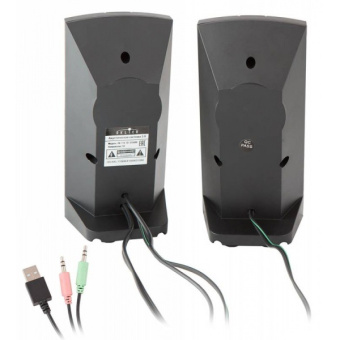 Акустическая система OKLICK OK-118 (2x2W, питание от USB) черный