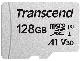 Карта памяти microSD 128Gb Transcend microSDXC CLASS 10 UHS-I U3 V3 + адаптер SD