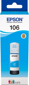 Картридж струйный EPSON 106C для Epson L7160/7180, голубой