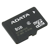 Карта памяти microSD .8Gb A-Data microSDHC CLASS 4