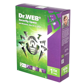 Программное обеспечение DR.Web Security Space КЗ 1 ПК/1 год Box