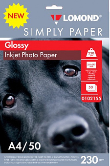 Бумага Lomond [A4] глянцевая, 230гр/м2, 50л (Simply Papers)